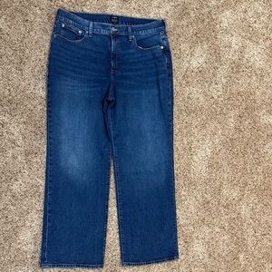 J. Crew Women's Slim Wide- Leg Blue Jeans